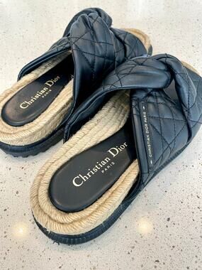 Christian Dior Espadrille Platform Sandals